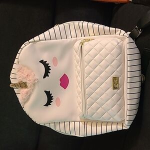 Betsey Johnson (Luv Betsey) White Unicorn Large Backpack